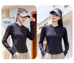Sun Protection Clothing For Women Ice Silk Thin