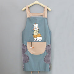 Cute Japanese Female Korean Version Home Adult Kitchen Water And Oil Working Man