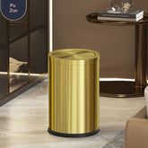 Large-capacity Metal Trash Can With Lid For Home Living Room Bedroom And Kitchen