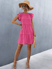 European And American Women's Clothing Solid Color Dress Women