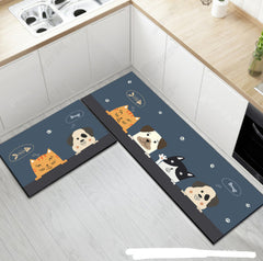 Kitchen Floor Mat Absorbs Water And Oil, Anti-slip For Home Use