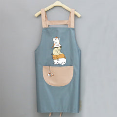 Cute Japanese Female Korean Version Home Adult Kitchen Water And Oil Working Man