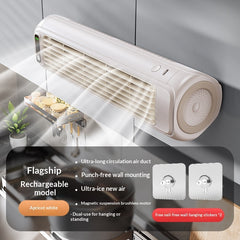 Punch-free Wall-mounted Fan For Kitchen Home Bathroom And Toilet
