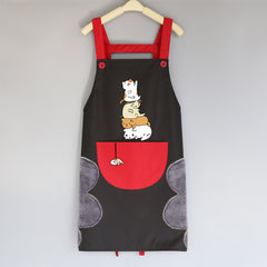 Cute Japanese Female Korean Version Home Adult Kitchen Water And Oil Working Man