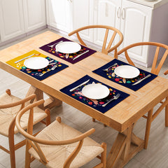 Home Cartoon Rabbit Kitchen Insulation Coaster Anti-scalding Cotton And Linen Western Placemat