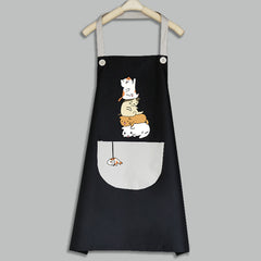 Cute Japanese Female Korean Version Home Adult Kitchen Water And Oil Working Man