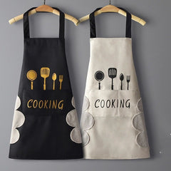 Home Kitchen Waterproof And Oil Proof Apron Cute Version Customization