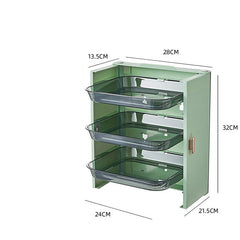 Home Kitchen Multi-functional Multi-layered Vegetable Preparation And Loading Tray