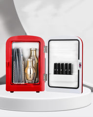 4L Cosmetics Beauty Mini Home Small Freezer Small Car Cooling And Heating Dual-use