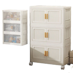Multi-Tier Mobile Storage Cabinet For Snacks And Kitchen Utensils At Home