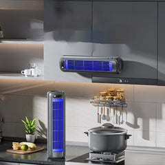 Punch-free Wall-mounted Fan For Kitchen Home Bathroom And Toilet