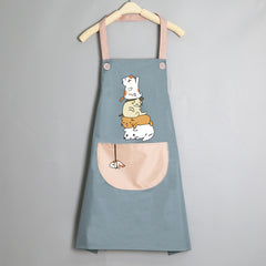 Cute Japanese Female Korean Version Home Adult Kitchen Water And Oil Working Man