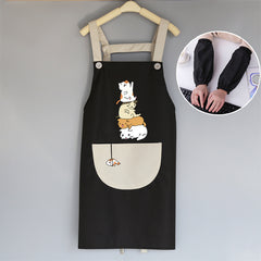 Cute Japanese Female Korean Version Home Adult Kitchen Water And Oil Working Man