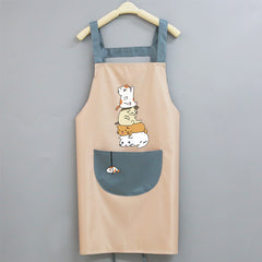 Cute Japanese Female Korean Version Home Adult Kitchen Water And Oil Working Man