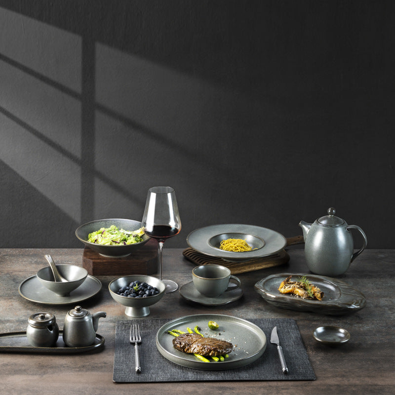 Creative Minimalist Frosted Plates And Tableware For The Home Kitchen