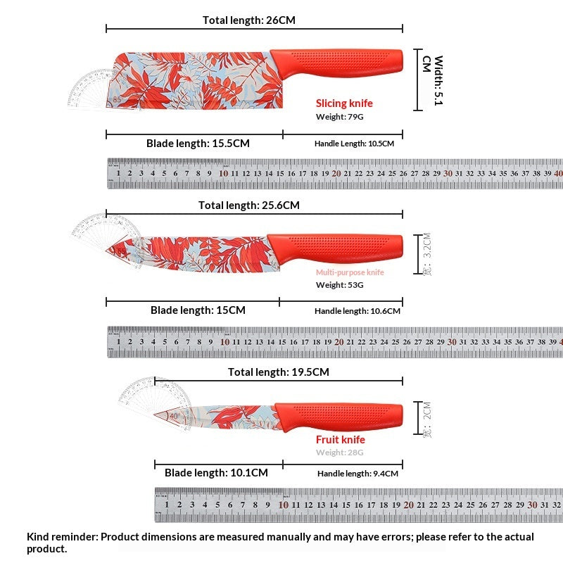 3-piece Knife Set For Home Use Vegetable And Slice Cutter Kitchen Knife