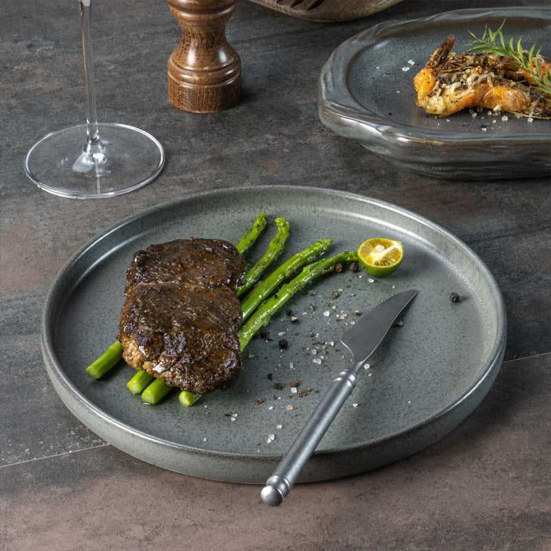 Creative Minimalist Frosted Plates And Tableware For The Home Kitchen