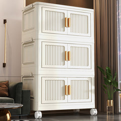 Multi-Tier Mobile Storage Cabinet For Snacks And Kitchen Utensils At Home
