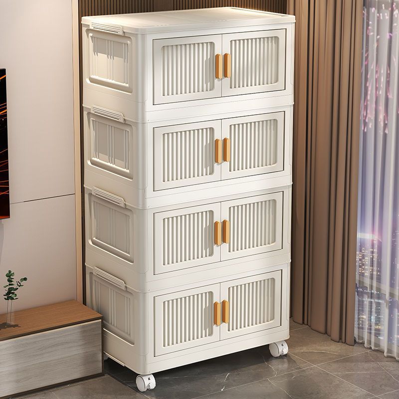Multi-Tier Mobile Storage Cabinet For Snacks And Kitchen Utensils At Home