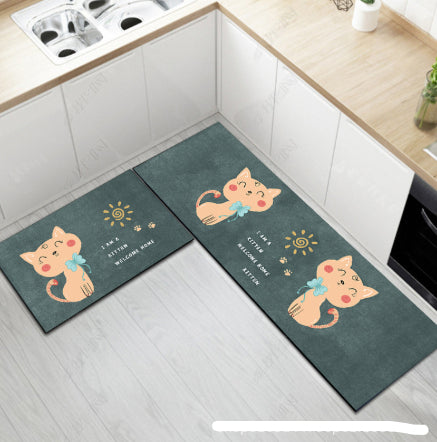 Kitchen Floor Mat Absorbs Water And Oil, Anti-slip For Home Use
